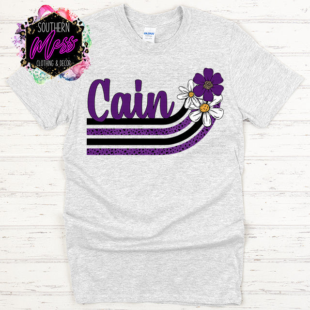 Cain Mustangs Swoop Tee