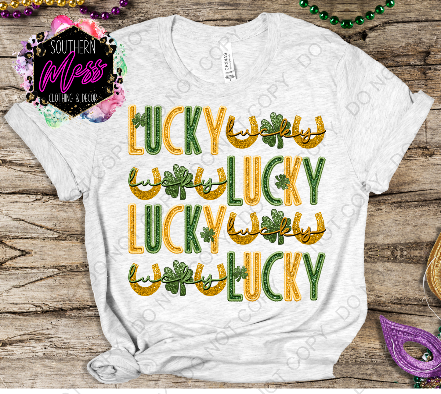 Lucky Gold & Green Tee