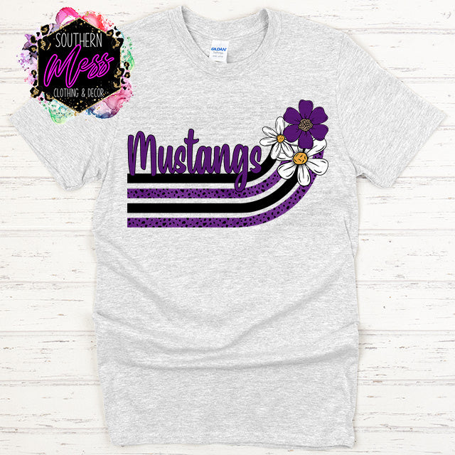 Cain Mustangs Swoop Tee