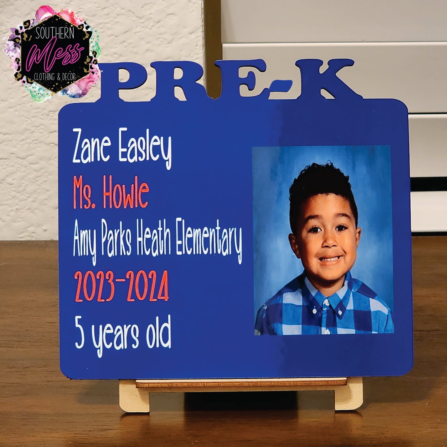 Grade Level Photo Frame Customized