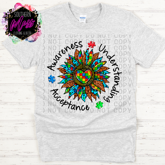 Autism Awareness, Understanding, and Acceptance Tee