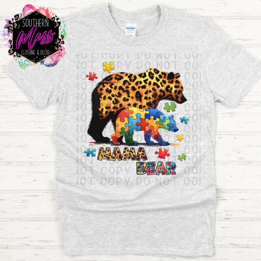 Mama Bear Autism Tee