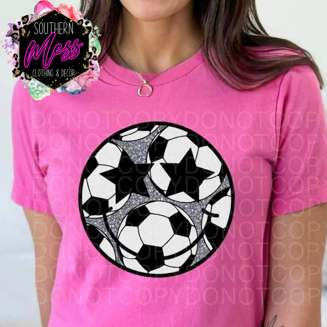 Soccer Smiley Face Tee