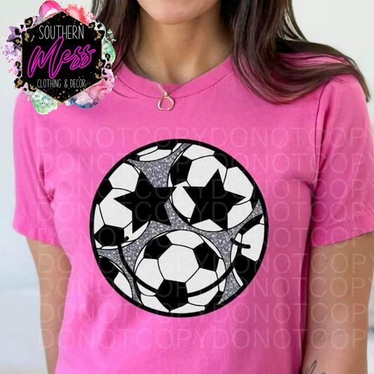 Soccer Smiley Face Tee