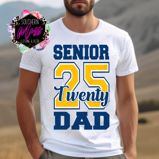 Senior 2025 Mom or Dad Tee