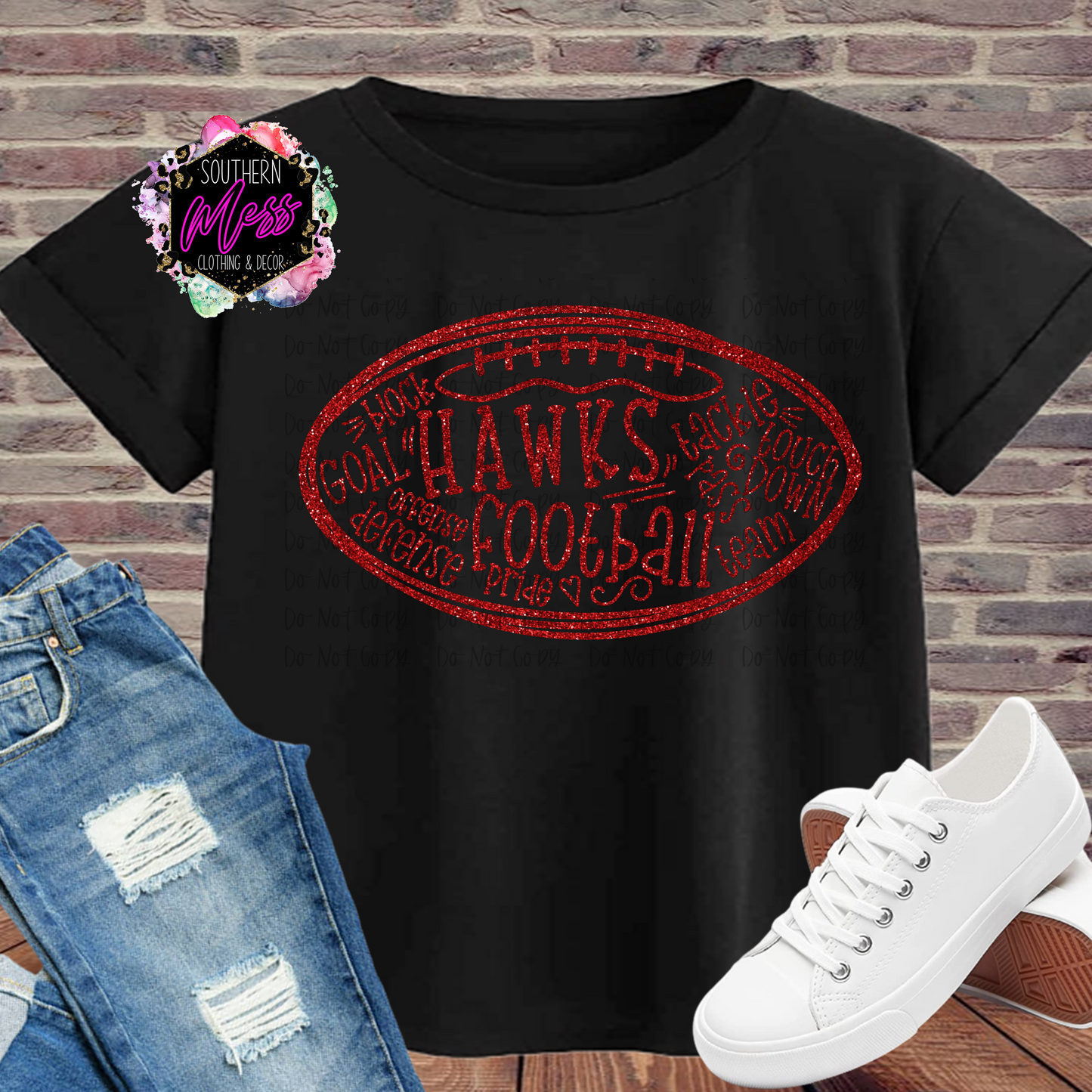 Hawks Football Tee