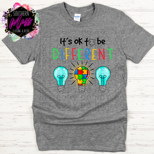 It's ok to be Different Autism Tee