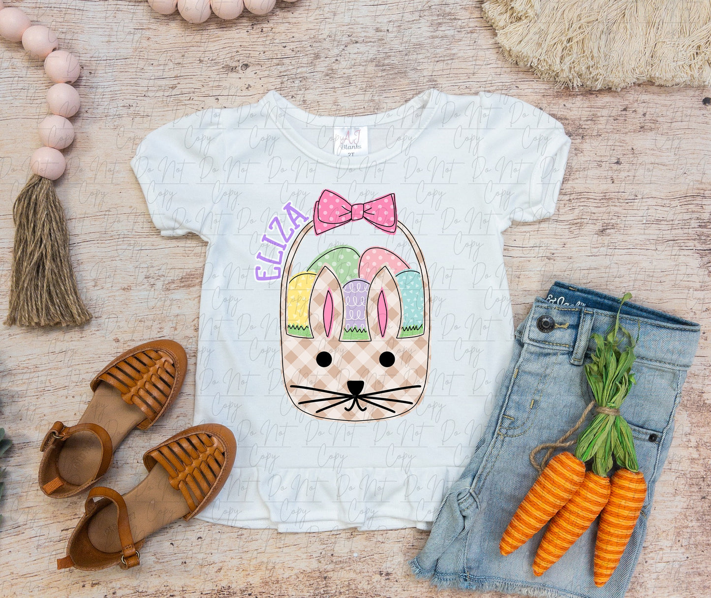 Personalized Easter Basket Tee