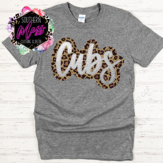 Cubs Leopard Tee