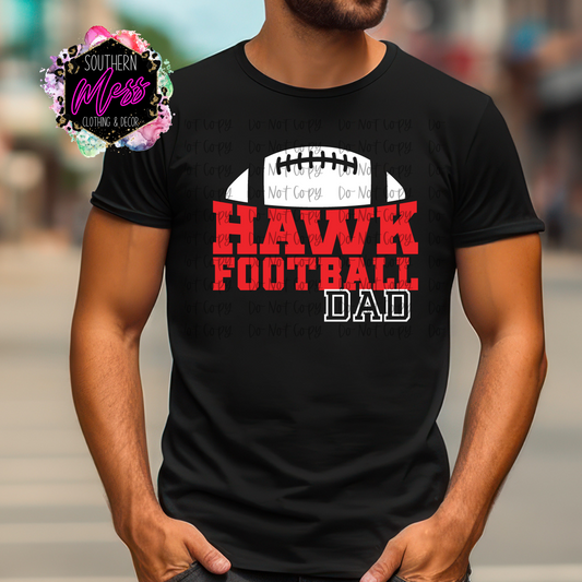 Hawks Football Dad Tee