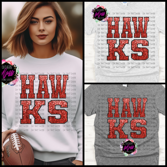 Hawks Sequin Tee