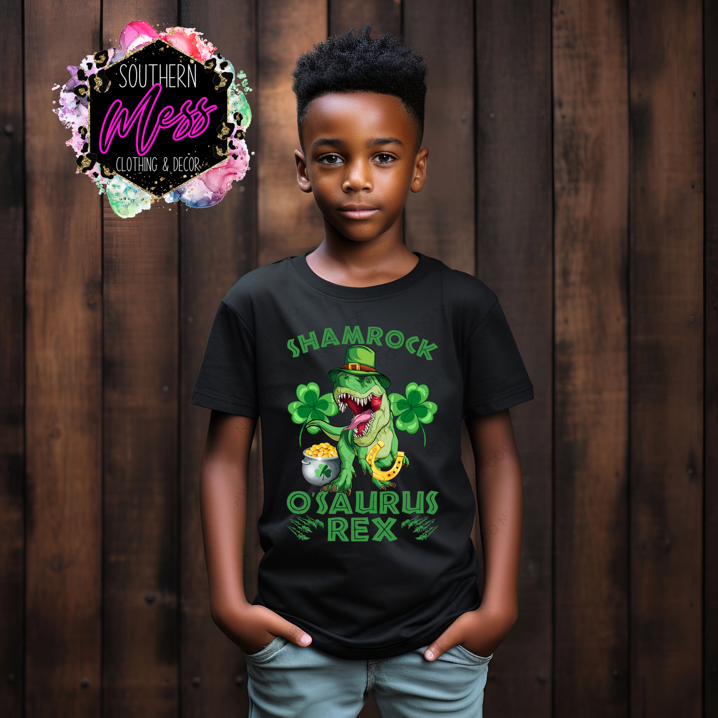 Shamrock O Saurus tee