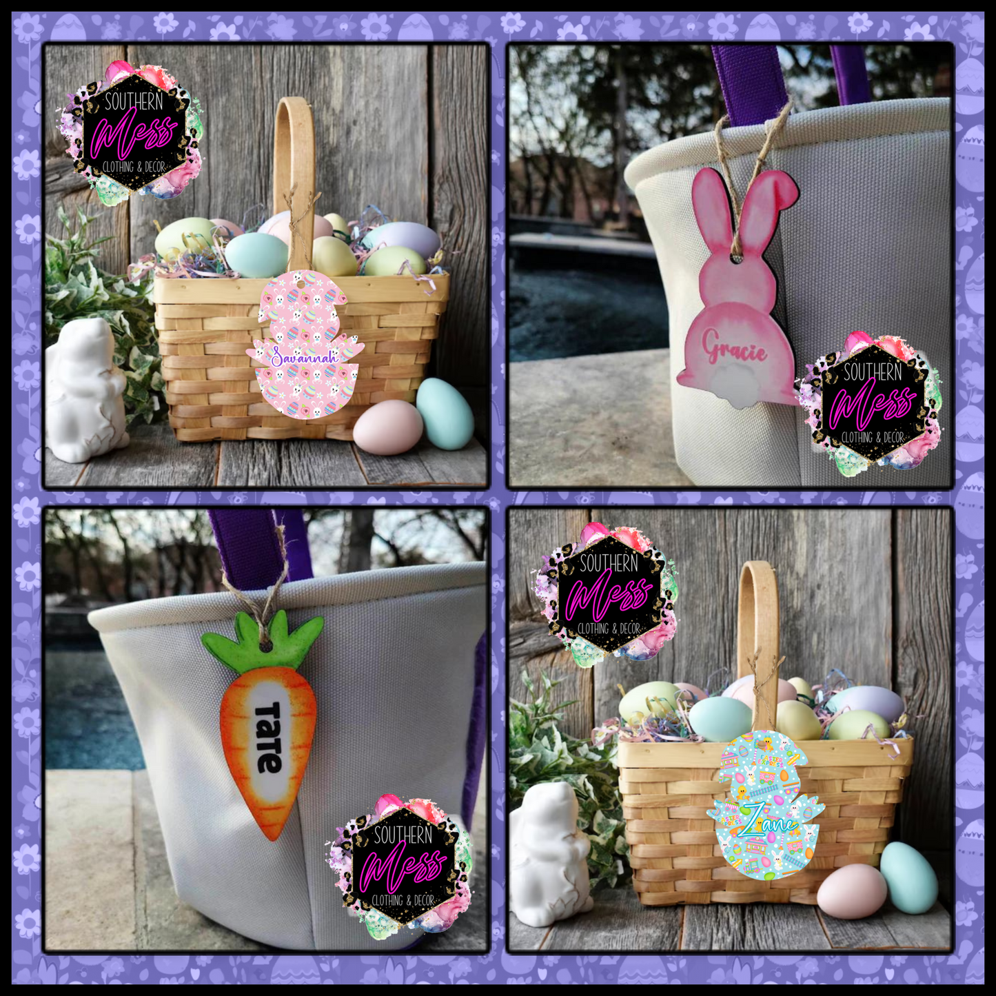 Personalized Easter Basket Tag