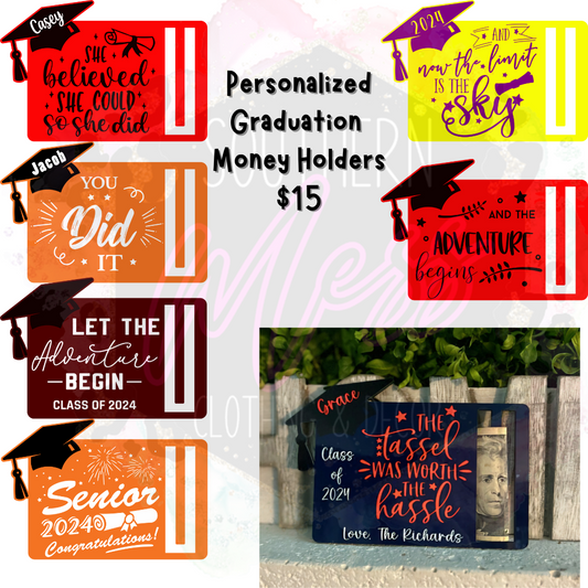 Graduation Money Holder Personalized