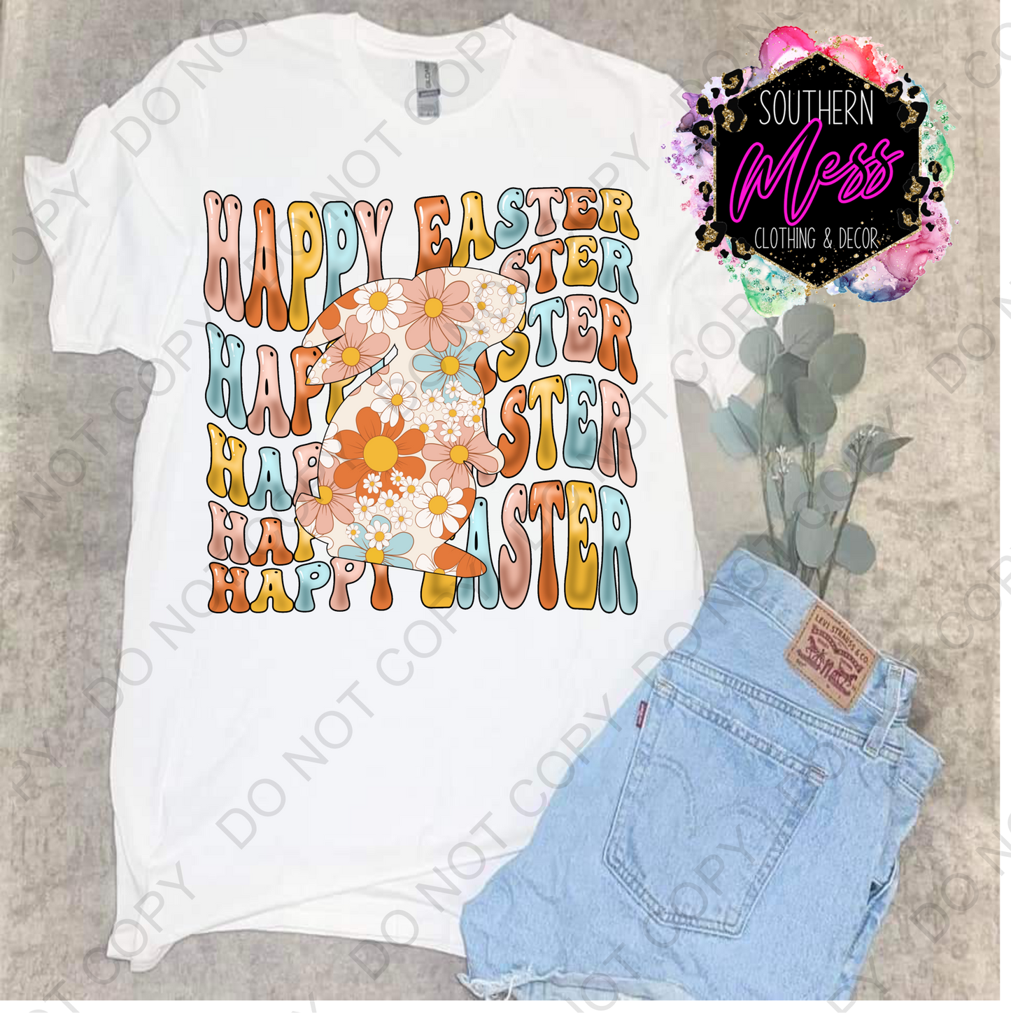 Happy Easter Tie Dye Tee