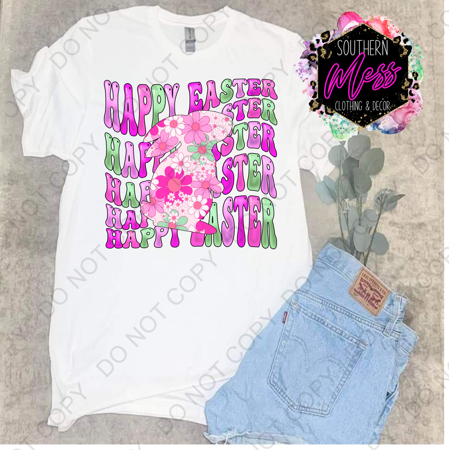 Happy Easter Tie Dye Tee